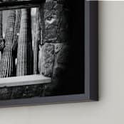 "The Lookout" - Art Print in Stone Gray by Stuart Heir - Frame Close-up