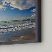 "Afternoon Surf" - Art Print in ocean sky blue by Sea and Sky - Frame Close-up