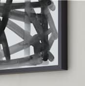 "Pick Up Sticks" - Art Print in Silky Black by Kim Colthurst Johnson - Frame Close-up