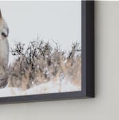 "Winter's Surrender" - Art Print in Winter's Greys by Leslie Le Coq - Frame Close-up