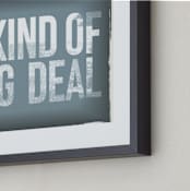 "i'm kind of a big deal" - Art Print in slate by blackwhite press - Frame Close-up