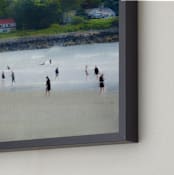 "August Beach Scene Capture" - Art Print in Summer Green by Andy Mars - Frame Close-up