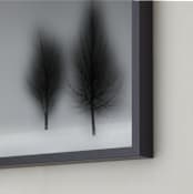 "a foggy NIGHT" - Art Print in foggy gray by Gail Schechter - Frame Close-up