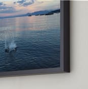"Splash 1" - Art Print in water blue by Jeff Vilkin - Frame Close-up