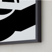 "Dimensional Type" - Art Print in Noir by King Richard IX - Frame Close-up