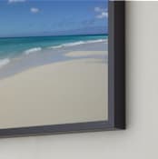 "Thee Big Blue Splash" - Art Print in Turquoise Blue by Carole Crohan - CaroleeXpressions - Frame Close-up