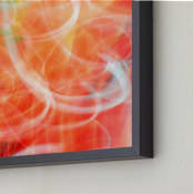 "Waltzing" - Art Print in red and white by NSMARK - Frame Close-up