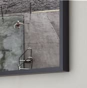 "lady in the POOL" - Art Print in ocean blue by Gail Schechter - Frame Close-up