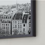 "Marais Rooftops" - Art Print in Grey by Caroline Mint - Frame Close-up