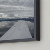 "Tahoe in Winter" - Art Print in winter grey by Jeff Vilkin - Frame Close-up