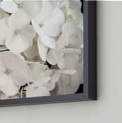 "White Petals" - Art Print in Delicate White by Jayna B - Frame Close-up