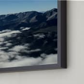 "White Mountains" - Art Print in SKY Blue by Jeff Vilkin - Frame Close-up