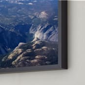 "Yosemite Valley from 14,000 Feet" - Art Print in Granite green by Jeff Vilkin - Frame Close-up