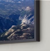 "Yosemite Valley from 14,000 Feet" - Art Print in Granite green by Jeff Vilkin - Frame Close-up