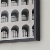 "Square Colosseum" - Art Print in Smoke gray by Remioni - Frame Close-up