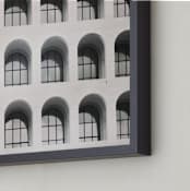 "Square Colosseum" - Art Print in Smoke gray by Remioni - Frame Close-up