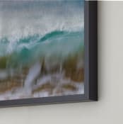 "Hawaii Wave Break" - Art Print in Beach Blue by Mary Ann Glynn-Tusa - Frame Close-up