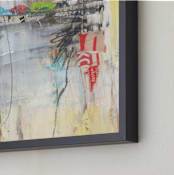 "Kid October" - Art Print in Yellow by Misty Hughes - Frame Close-up
