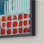 "Prosper" - Art Print in Pimento Red by Stacy Kron - Frame Close-up