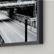 "WEST THIRD" - Art Print in grey by Joe Barka - Frame Close-up