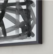 "Pick Up Sticks" - Art Print in Silky Black by Kim Colthurst Johnson - Frame Close-up