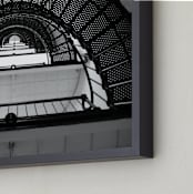 "Lighthouse Spiral" - Art Print in Spiral Black by Jeff Preuss - Frame Close-up