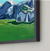 "Vallie " - Art Print in Distant Blue by Katie Craig - Frame Close-up