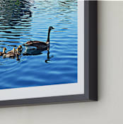 "The Family" - Art Print in Gradient blue by NSMARK - Frame Close-up