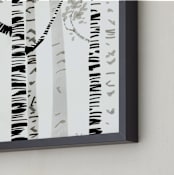 "Willowynd" - Art Print in soft black by Tracy Ann - Frame Close-up
