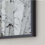 "Snowy Birch" - Art Print in Snow by Melanie Severin - Frame Close-up