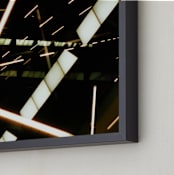 "Experiments with Film 011" - Art Print in Indigo blue and white by Arash Fattahi Acosta - Frame Close-up