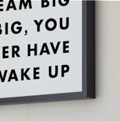"Dream So Big" - Art Print in Newsprint by hi-lighter inc. - Frame Close-up