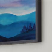 "Serenity Abounds" - Art Print in Sky by Roopali - Frame Close-up