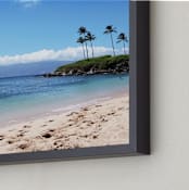 "Serene Maui" - Art Print in Dark Blue Sky by Kathy Par - Frame Close-up