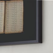 "Keep Track" - Art Print in Aged Paper by Jayna B - Frame Close-up