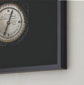 "Find Direction II" - Art Print in Charcoal by Jayna B - Frame Close-up