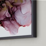 "Golden Aubergine" - Art Print in Eggplant Purple by Kathy Par - Frame Close-up