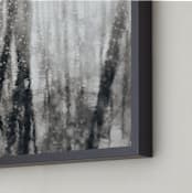 "At the pond in winter, 1" - Art Print in Velvet black by Jacquelyn Sloane Siklos - Frame Close-up