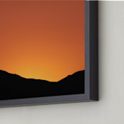 "Mountains of Eilat #8" - Art Print in Golden Sunset by Tal Paz-Fridman - Frame Close-up
