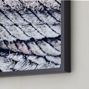 "On the Ropes" - Art Print in Nautical grey by Deana Clement - Frame Close-up