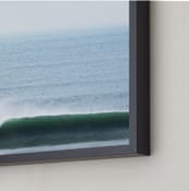 "Offshore" - Art Print in Ocean Blue by Elan Alvarez Sherman - Frame Close-up