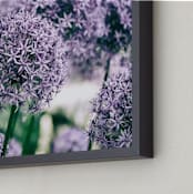 "Purple Flowers" - Art Print in lilac by Alexis Arnold - Frame Close-up