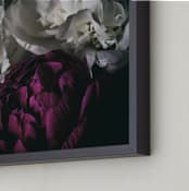 "Peony Pop of Color" - Art Print in soft white by Alexis Arnold - Frame Close-up