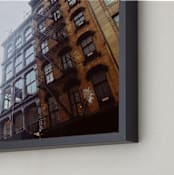 "SoHo Love" - Art Print in City Neutral by Deana Clement - Frame Close-up