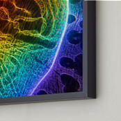 "Rainbow Lightning" - Art Print in night by raven erebus - Frame Close-up