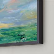 "Pleasant Valley" - Art Print in Lilac by Lindsay Megahed - Frame Close-up