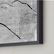 "Abstract Figure Landscape" - Art Print in Noir by Allison Belolan - Frame Close-up