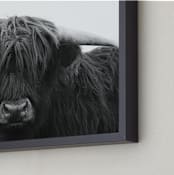 "Undaunted" - Art Print in Fearless Black and White by Leslie Le Coq - Frame Close-up