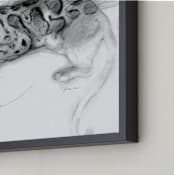 "Clouded Leopard" - Art Print in Cloud by Tracy Ann - Frame Close-up