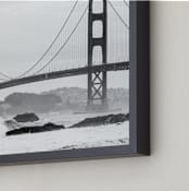 "The Icon (Black & White)" - Art Print in Ocean Grey by Elan Alvarez Sherman - Frame Close-up